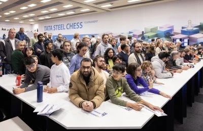 Chess fans in de Moriaan during Tata Steel Chess Tournament 2026