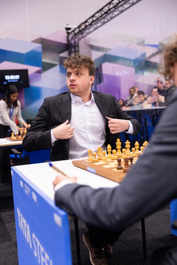 Hans Niemann at the Tata Steel Challengers 2024